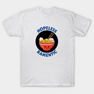 Hopeless Ramentic | Ramen Pun T-Shirt